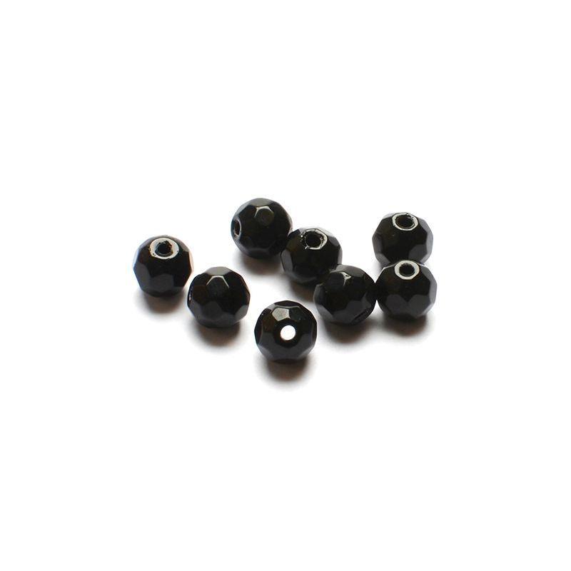 Glassbeads Black 6 MM