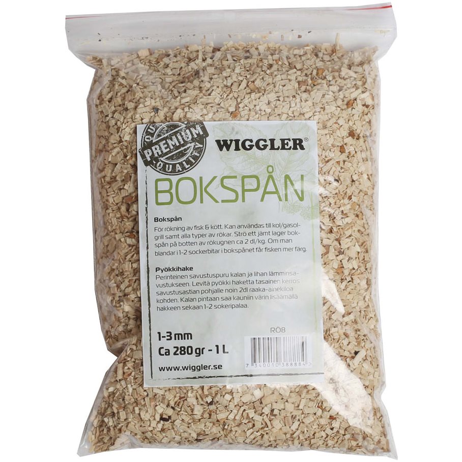 Rökspån Bok 280 g EN STL