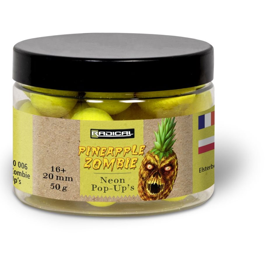 Radical Yellow Pineapple Zombie Neon Pop Up 16+20 mm EN STL