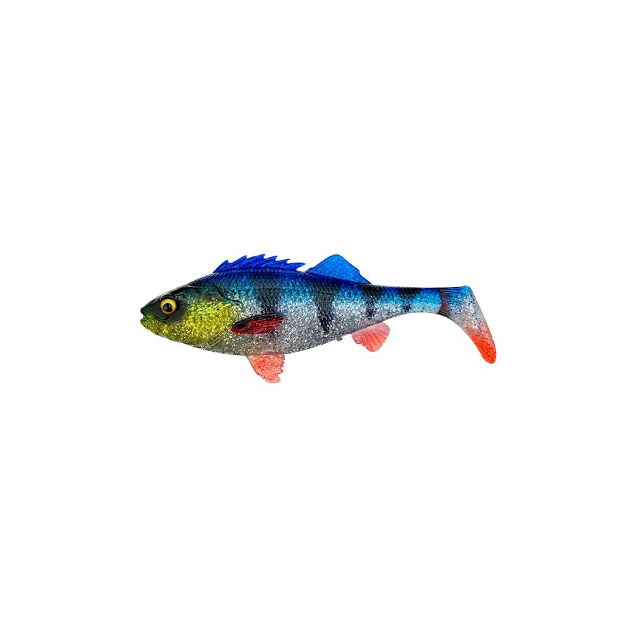 4D Perch Shad 20 cm Gummibete FIRETIGER / EN STL
