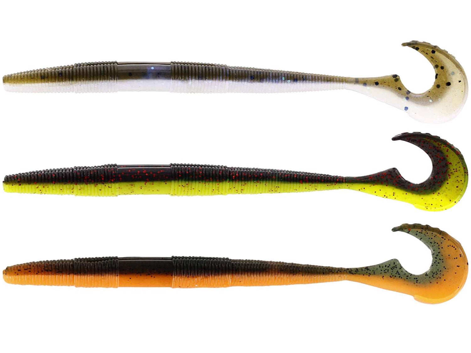 Swimming Worm 5 stycken DARK WATER / STORLEK 130 MM & VIKT 5 G