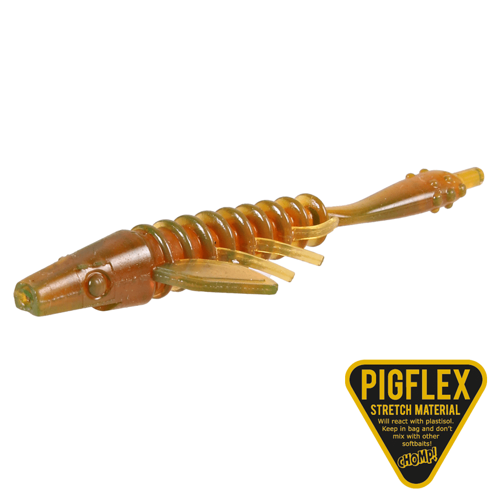 Pigster Gecko 8,5cm 2,5 gram 4 stycken BROWN CHARTREUSE FLAKE / 8,5 CM