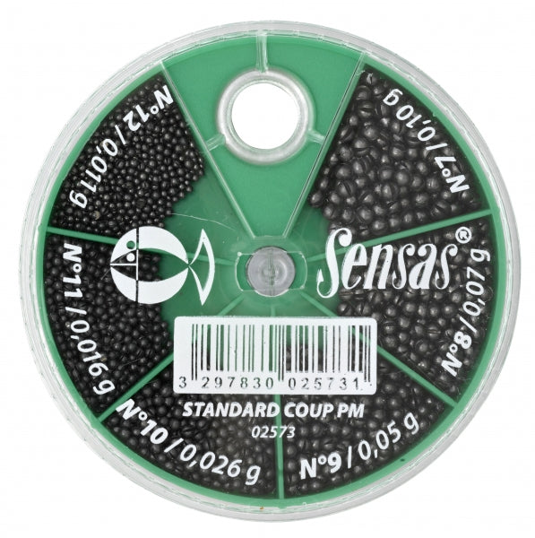 Standard Blysatser Splitshot blyn GRÖN / 6 STORLEKAR