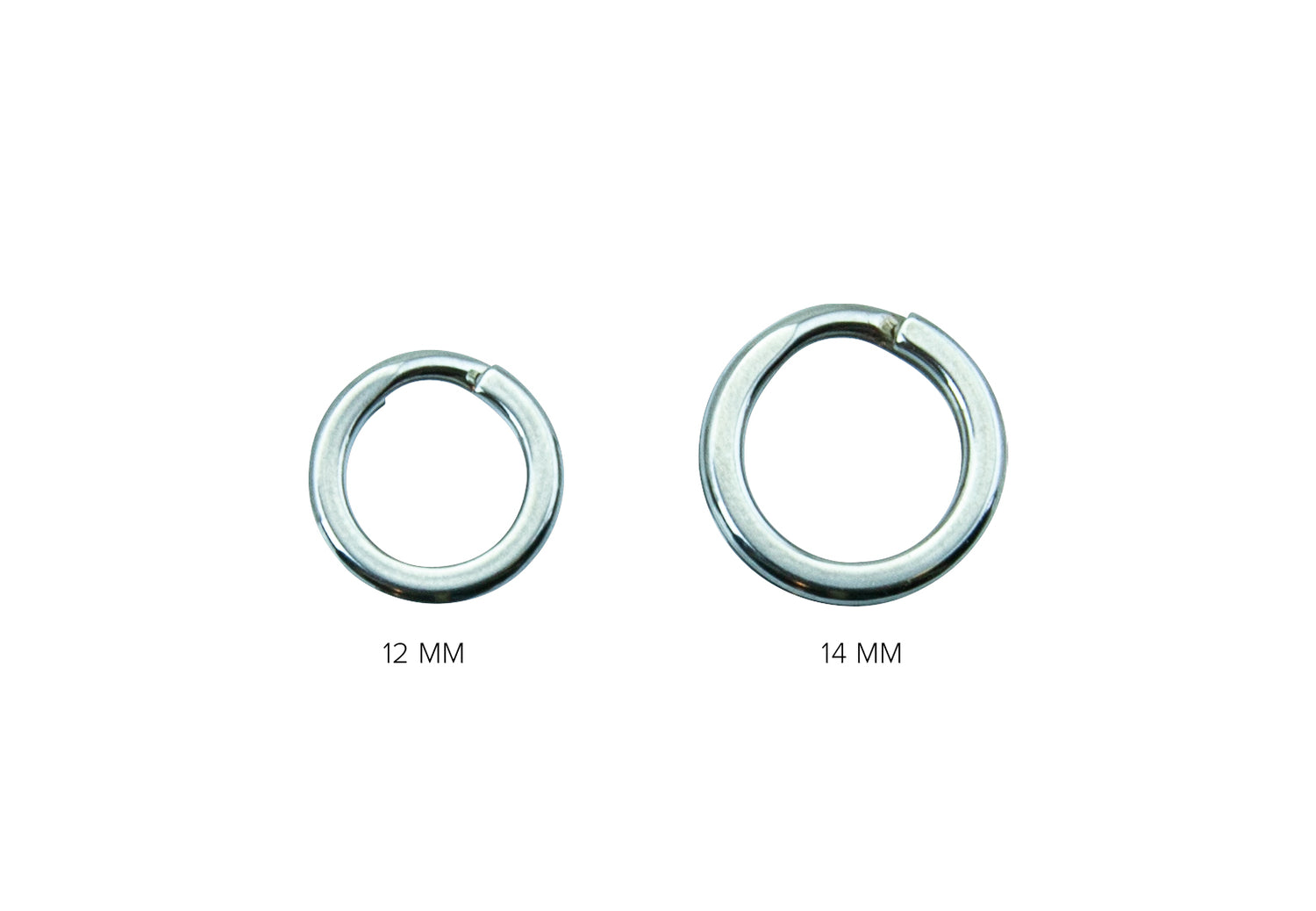 Power Split rings Heavy Duty 20-pack SILVER / 12MM / 89KG