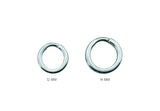 Power Split rings Heavy Duty 20-pack SILVER / 12MM / 89KG