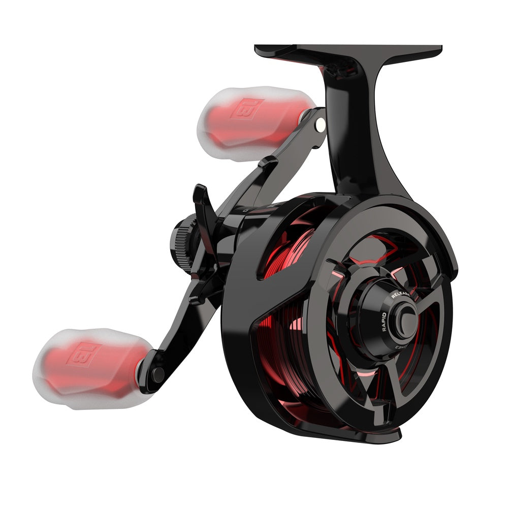 Descent Ice Reel 2.7 LH Gen 2 Aluminium Spool BLACK/RED / 2,7 VÄNSTER VEV