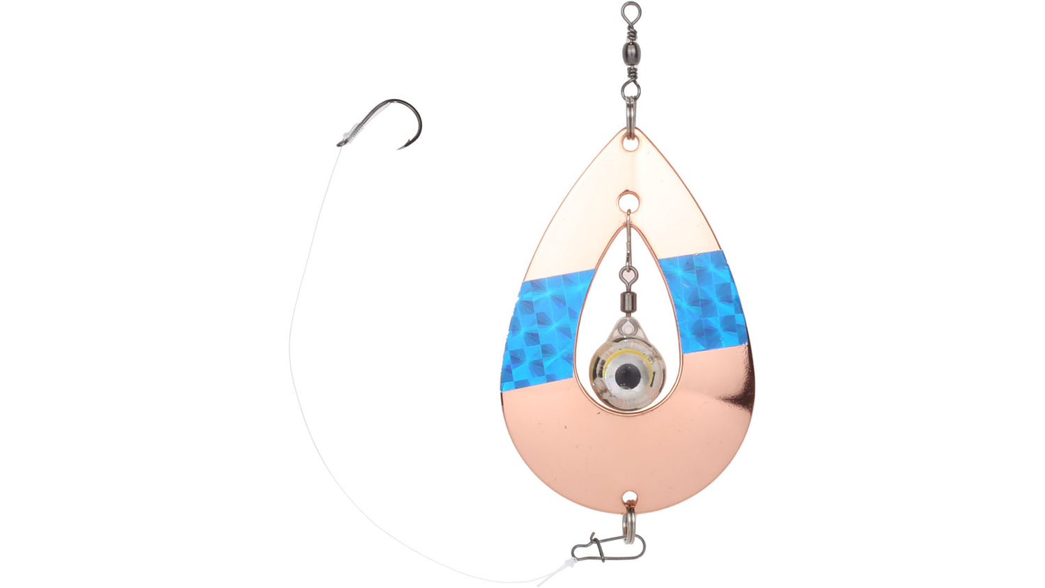 Kalakin Eye Rödingblänke GULD/BLÅ / 75 MM