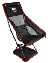 Campingstol Tronen SVART/RÖD / 58X89X36CM