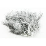 Fine Black Barred Marabou Feathers VIT / EN STL