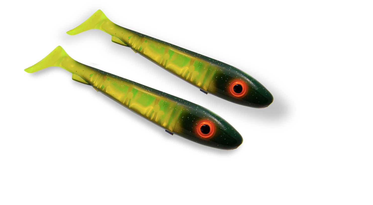 McRubber Flash 21 cm 2-pack BLACK CHARTREUSE / 21CM / 88G