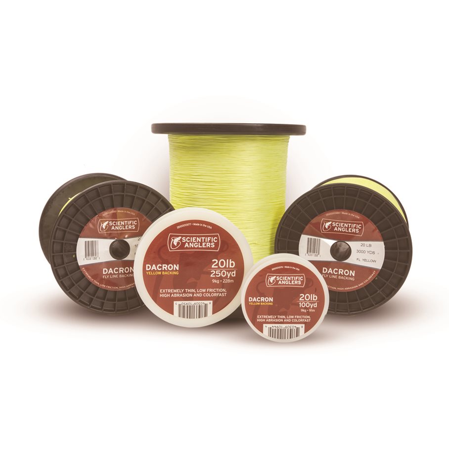 Backing 100 Yards samt 250 Yards GUL / LÄNGD 228 M (250 YARDS) & BROTTSTYRKA 9 KG (20 LBS