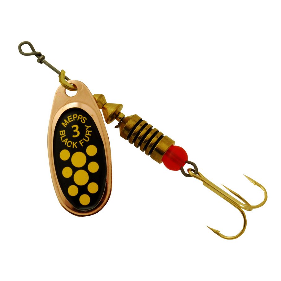 Black #1 Spinnare KOPPAR/GUL / EN STL