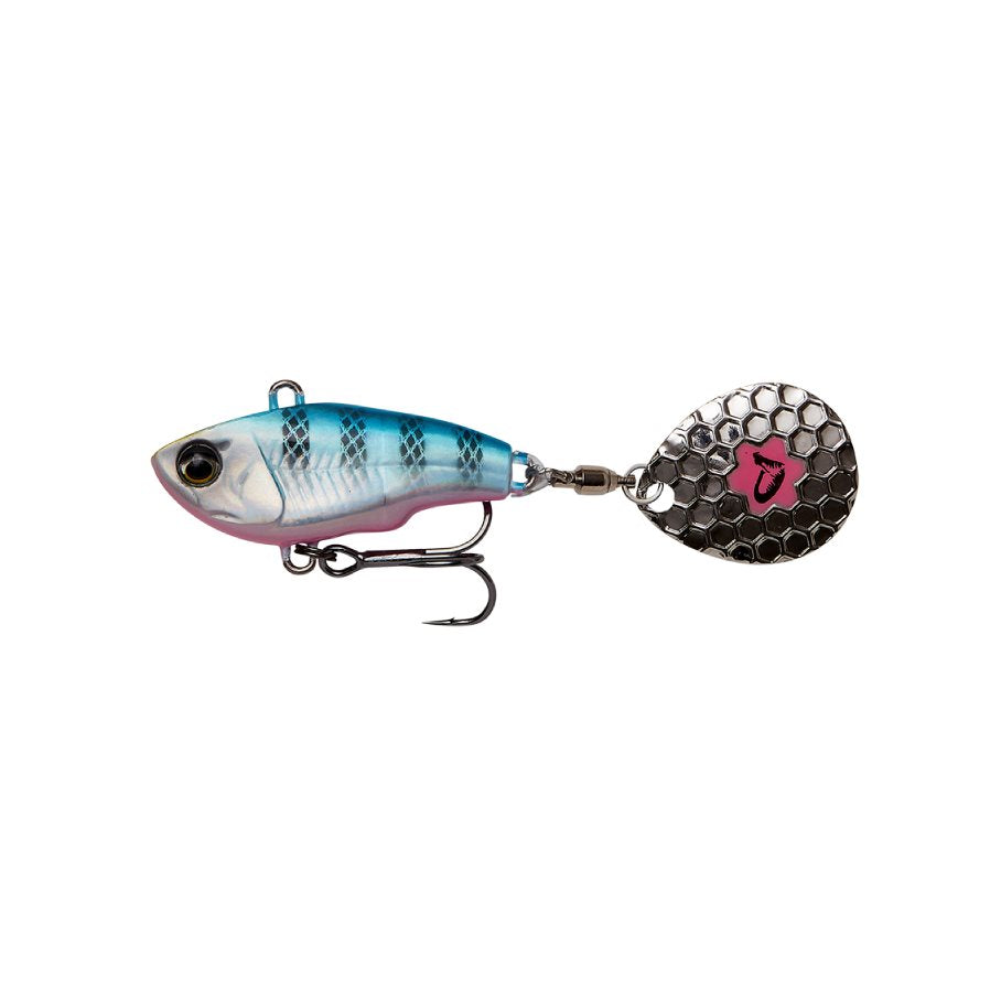 Fat Tail Spin BLUE SILVER PINK / VIKT 24 G & STORLEK 8,5 CM