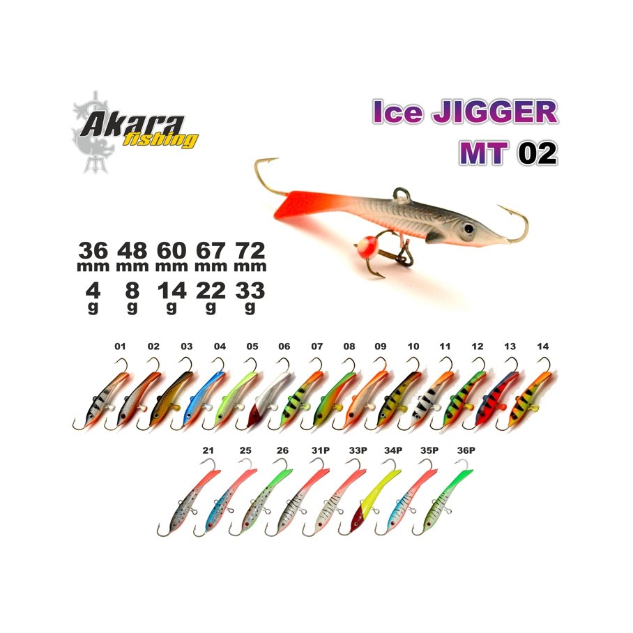 Ice Jigger MT 02 67 mm, 22 g 1 / EN STL