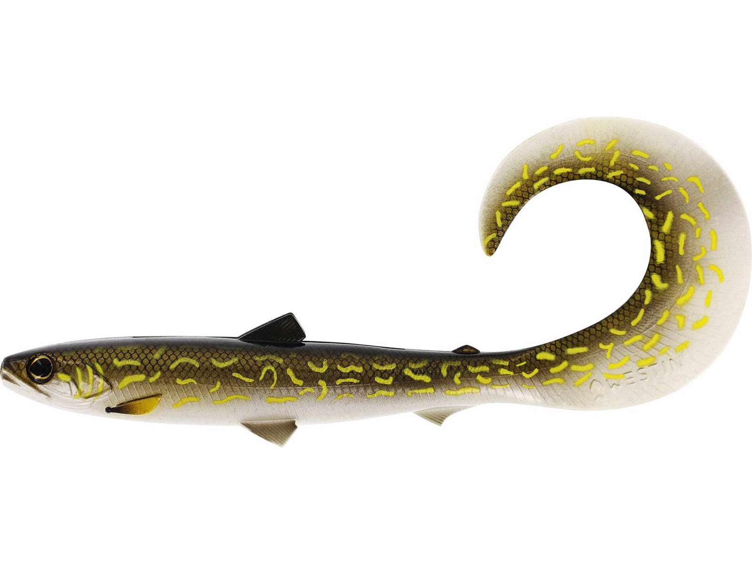 Bullteez CurlTail Gummibete NATURAL PIKE / 21 CM / 49 G