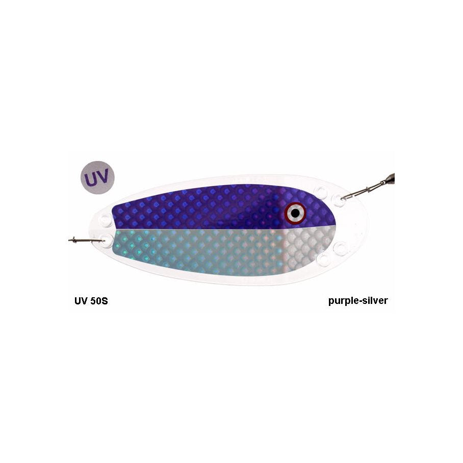 Flasher VK-Salmon 15 cm PURPLE/SILVER UV / 15 CM