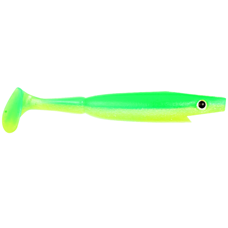 Piglet Shad 10 cm 7 gram,  6-pack LIMETREUSE / 10CM/7G
