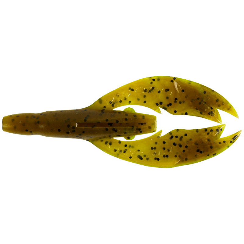 Pig Craw 6-pack BROWN CHARTREUSE / 10 CM