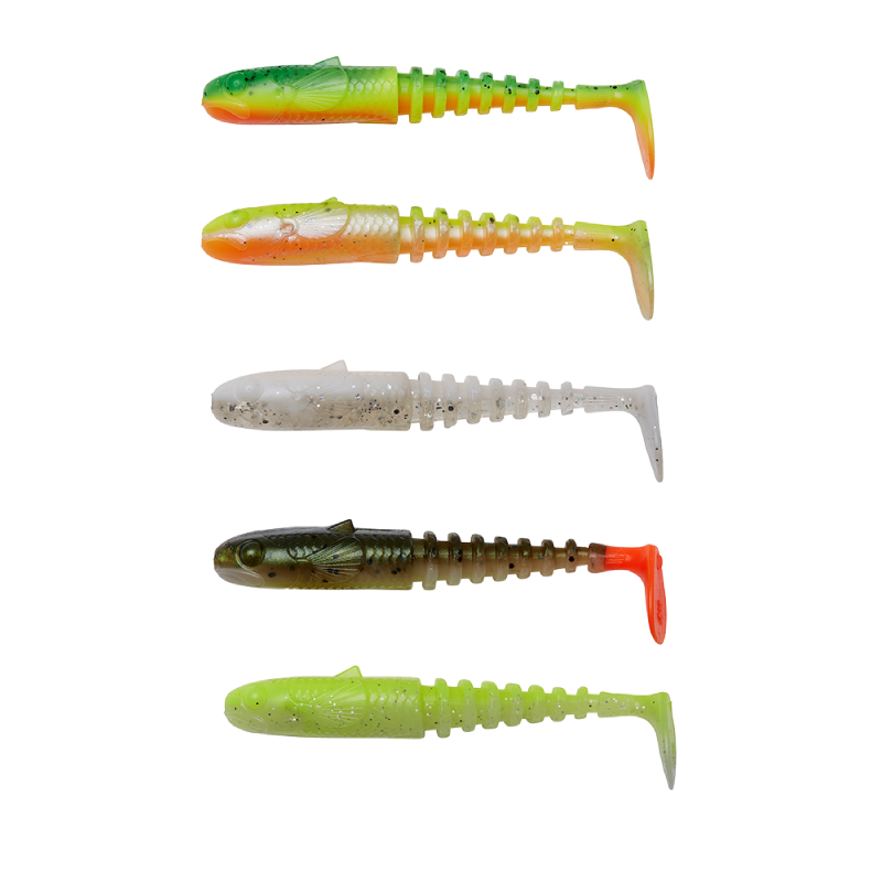Gobster Shad Mix 5-pack DARK WATER MIX / 7,5 CM