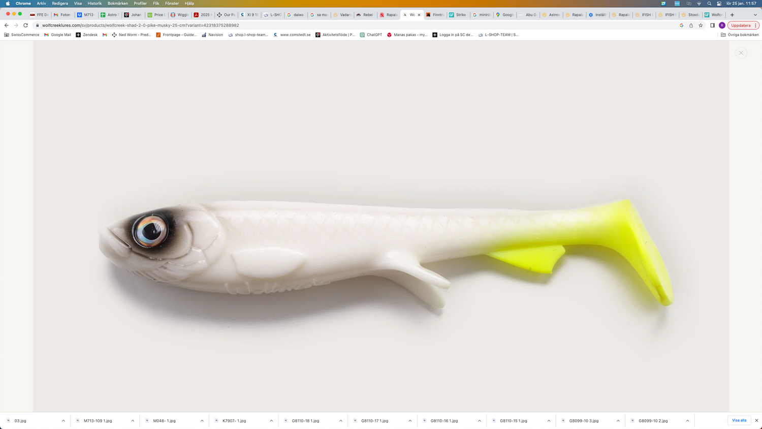Wolfcreek Shad 30 cm WHITE BAITFISH / 220 G