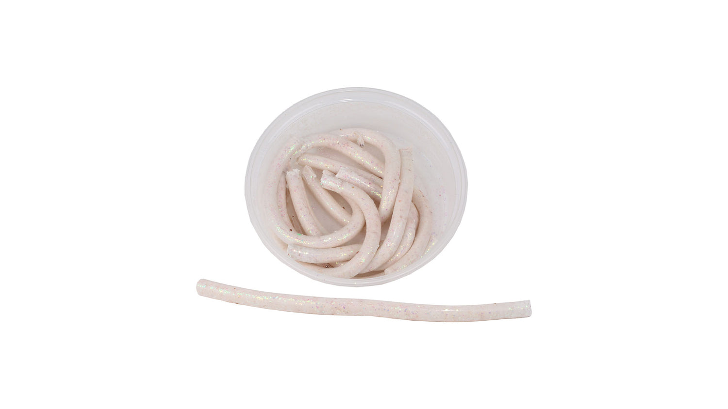 Hydro Worms 8st WHITE / SJUNKANDE