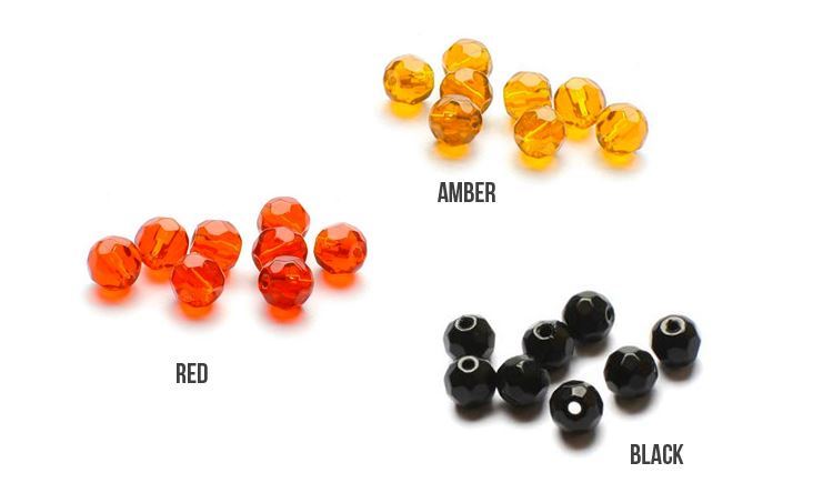 Glassbeads Amber 6 mm