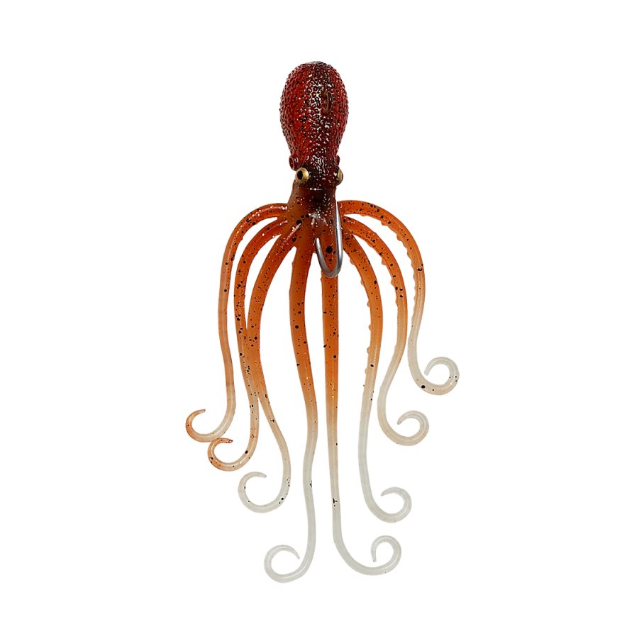 Octopus 300 g 22 cm Havsfiskebete BROWN GLOW / EN STL