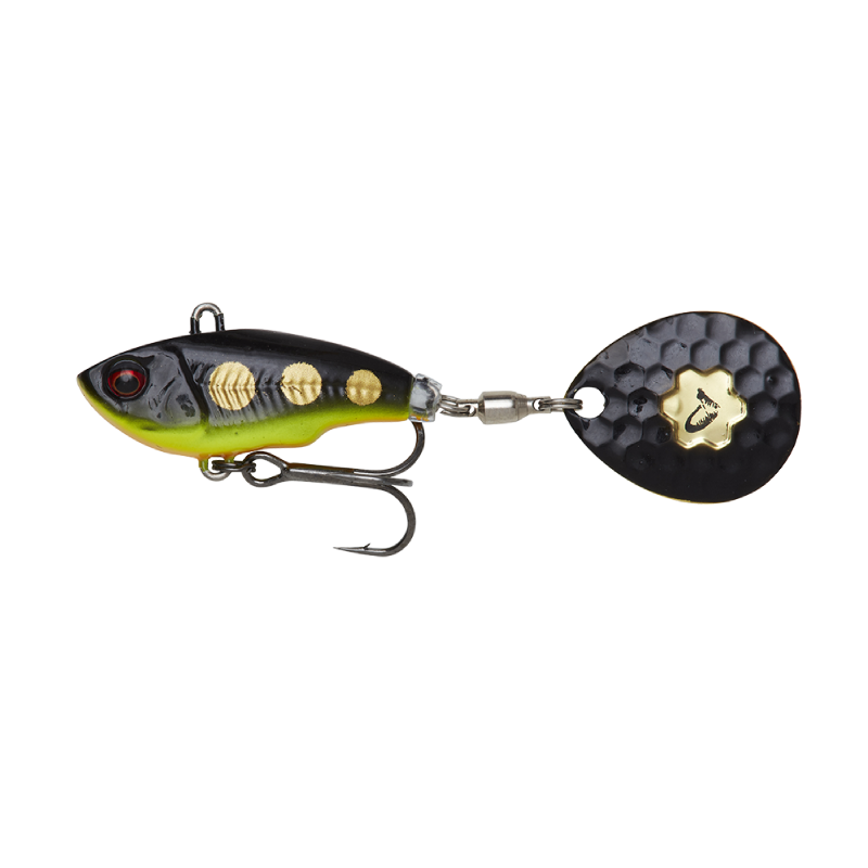 Fat Tail Spin WHITE SILVER / VIKT 16 G & STORLEK 6,5 CM