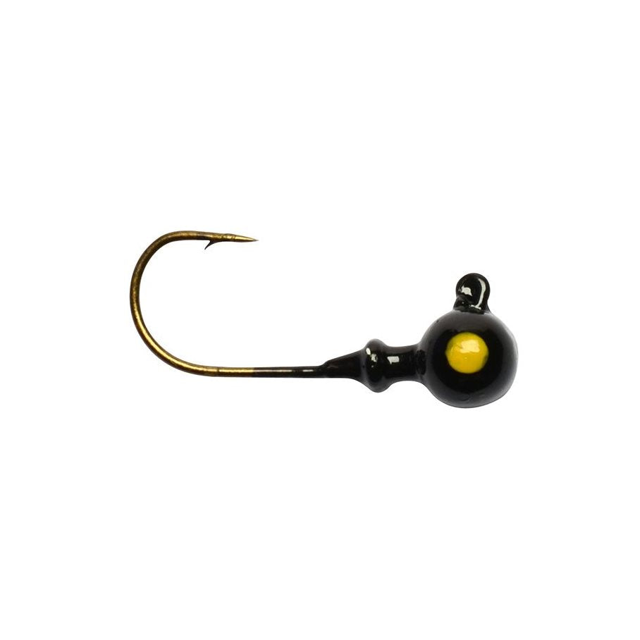 Curly Head Jiggskalle SVART / 10 G