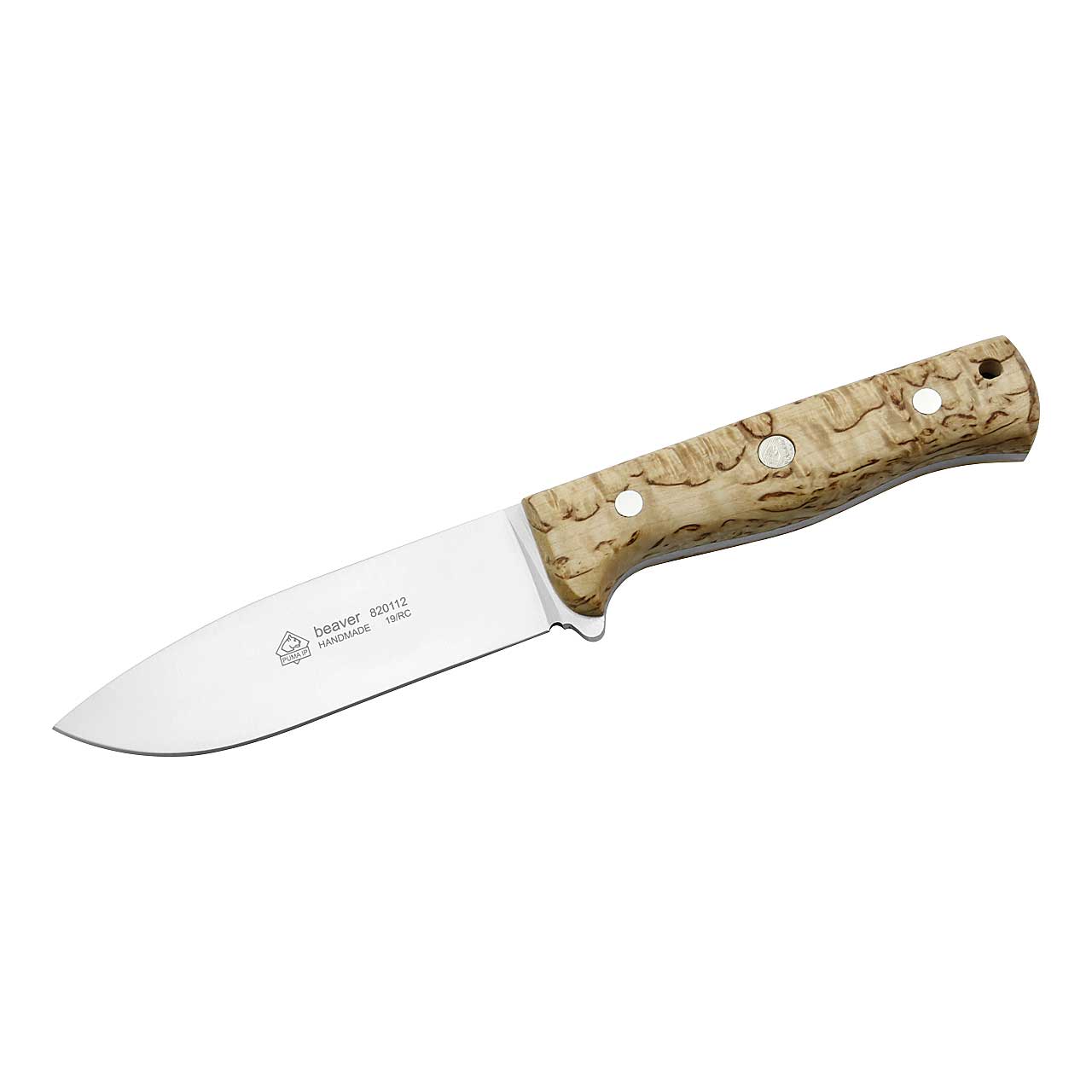 Bälteskniv BEAVER, birch EN STL