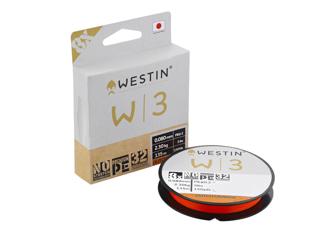 W3 8-Braid 135meter DUTCH ORANGE / 0,080 MM