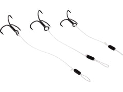 Braided Stinger på 0,38mm 2 stycken KROKSTORLEK 8 LÄNGD 6,5 CM