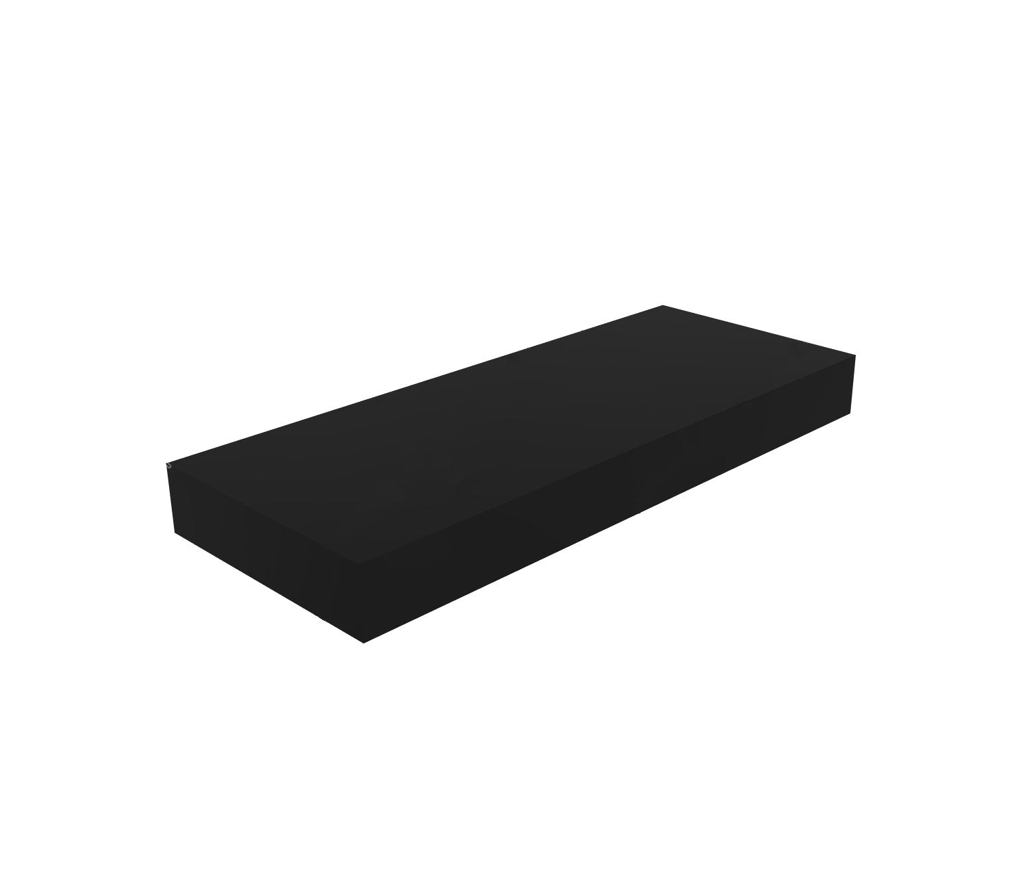 Monteringsplatta SVART / 200X80MM