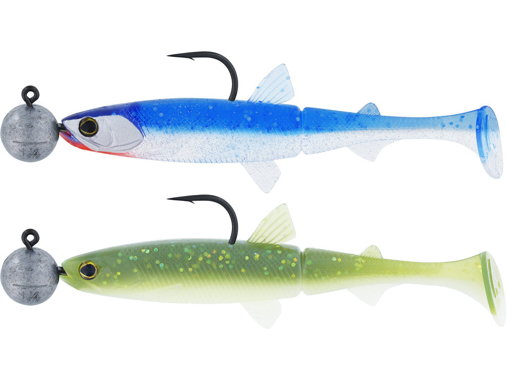 Hypoteez Shadtail Rigged N Ready CLEAR WATER MIX 1 / 9 CM / 7 GRAM 4/0 / 2 ST