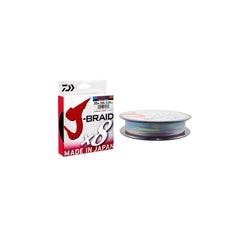 J-Braid X8 Grand Multicolor Flätlina STORLEK 0,42 MM & LÄNGD 300 M