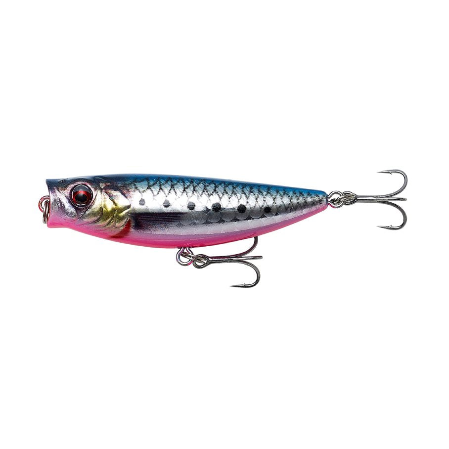 3D Minnow PopWalker 6,6 cm 8 g Floating PINK BELLY SARDINE PHP / 6,6 CM & 8 G