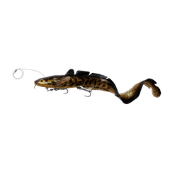 3D Line Thru Burbot 36 cm 216 Gram Gummibete BLACK GOLD / 36 CM / 210 GRAM