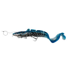 3D Line Thru Burbot  50 cm 435 Gram Gummibete BLUE / 50 CM / 400 GRAM