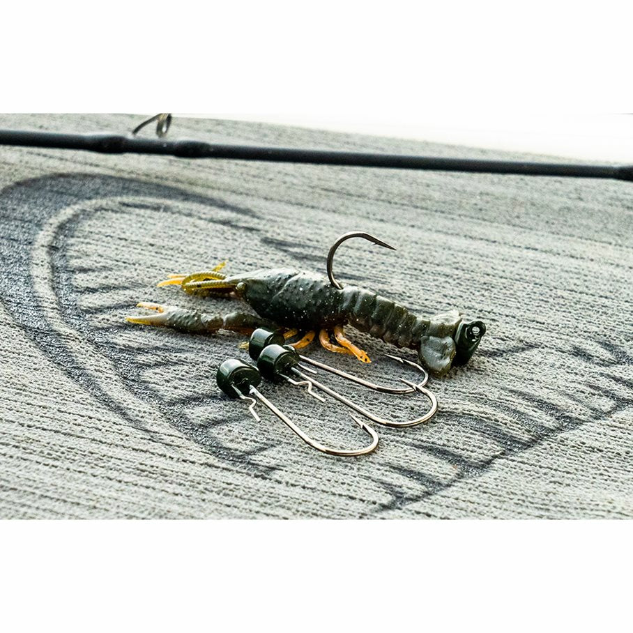 Ned Craw Floating 4 Stycken Gummibeten GREEN PUMPKIN / 6,5 CM & 2,5 G