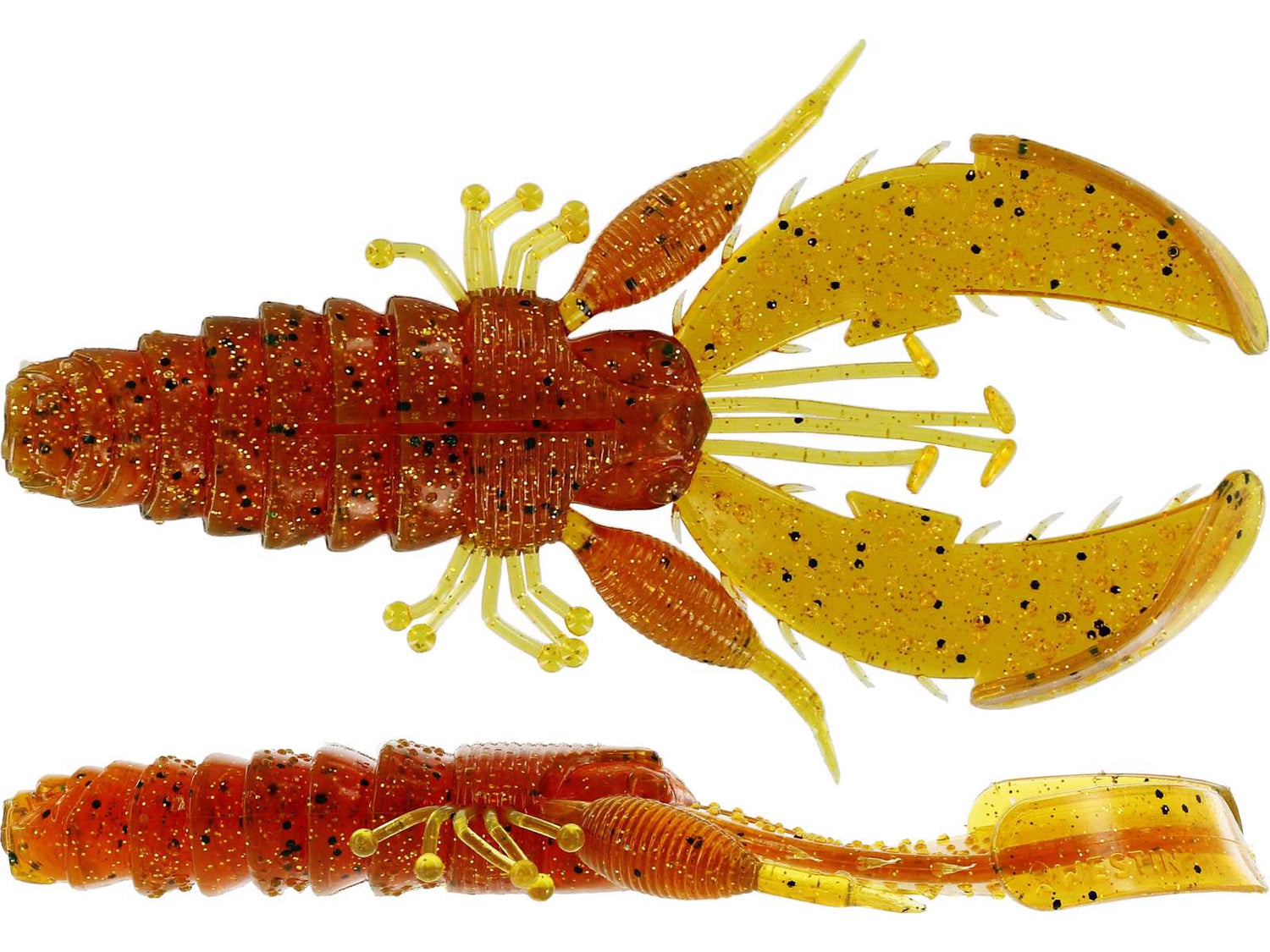 CreCraw Creaturebait 5 st MOTOROIL PEPPER / 85 MM