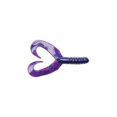 Big Baits Twin Tail Grub, 10 st PURPLE / 10 CM