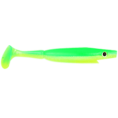 Piglet Shad 10 cm 7 gram,  6-pack LIMETREUSE / 10CM/7G