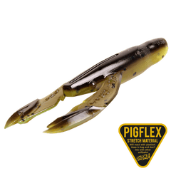 Pig Craw 6-pack BROWN CHARTREUSE / 7,5 CM