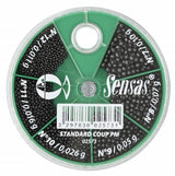 Standard Blysatser Splitshot blyn BLÅ / 6 STORLEKAR