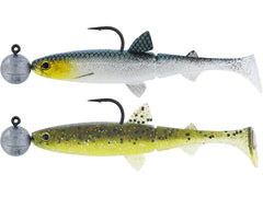 Hypoteez Shadtail Rigged N Ready CLEAR WATER MIX 1 / 9 CM / 7 GRAM 4/0 / 2 ST
