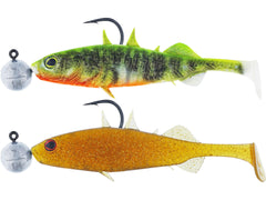 Stanley Shadtail Rigged N Ready DARK WATER MIX / 9 CM / 7 GRAM 4/0 / 2 ST