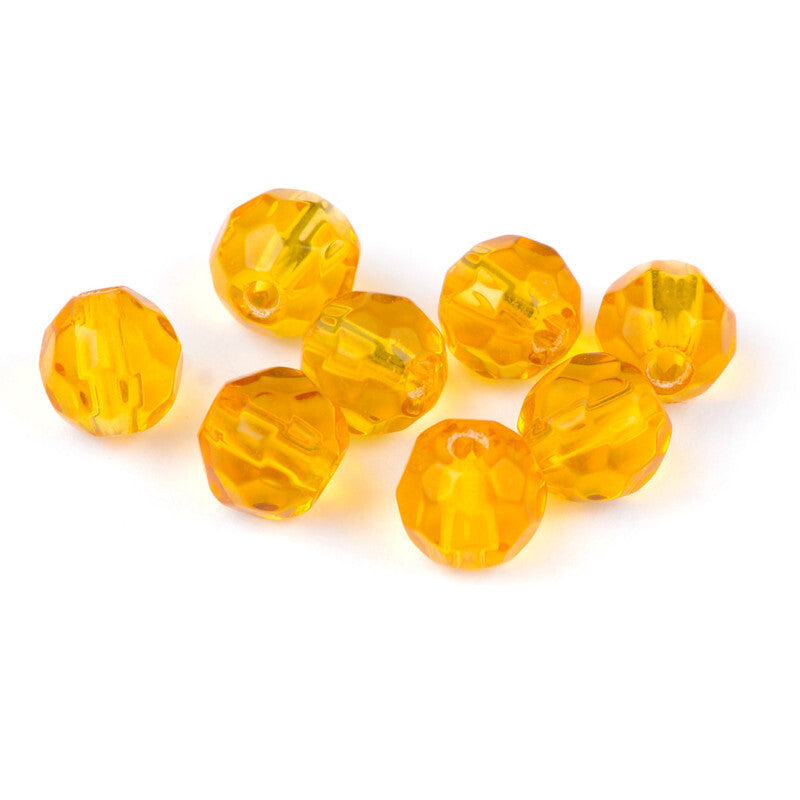 Glassbeads Amber 6 mm
